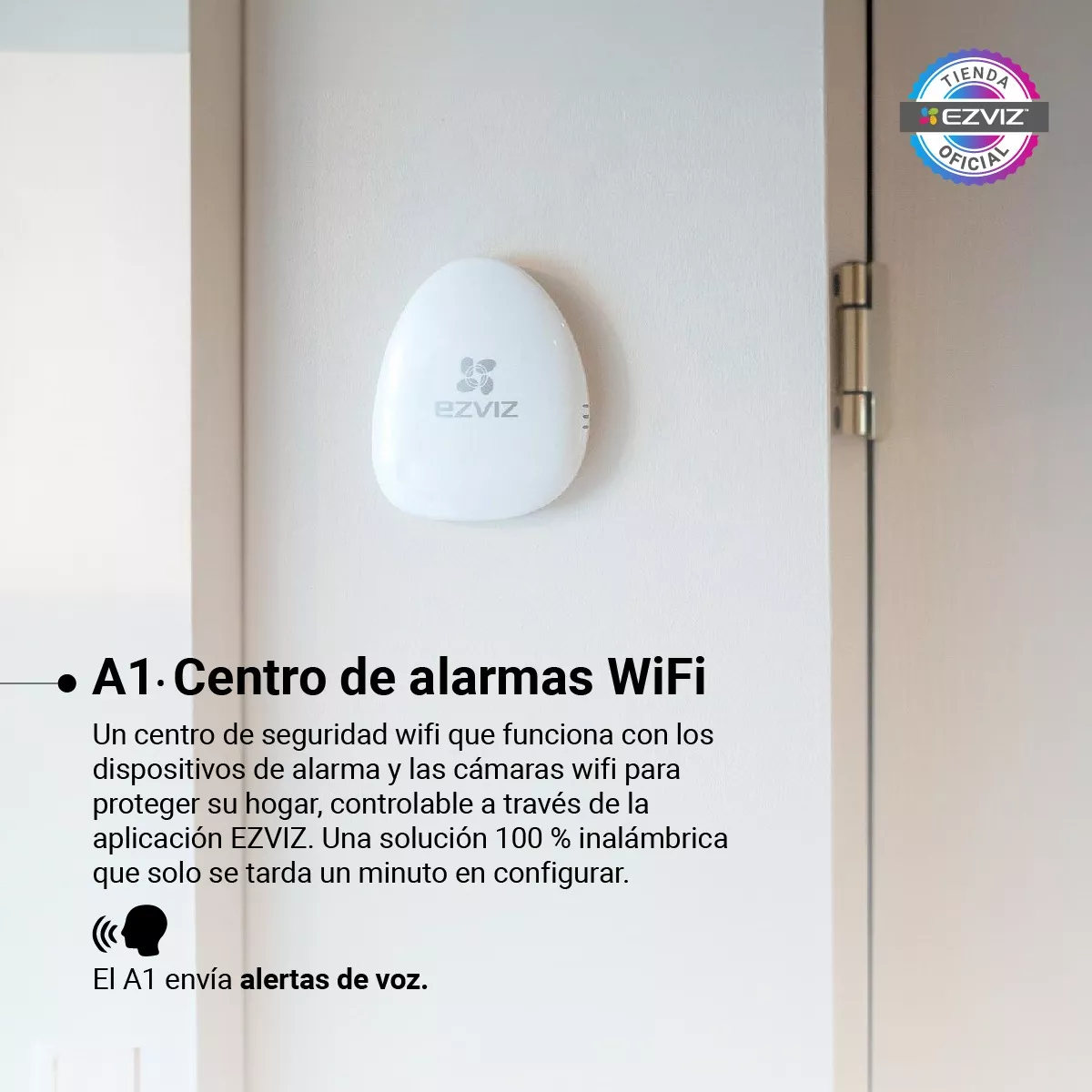 Imagen 6 de 7 de Kit Alarma Inalambrica Ezviz WIFI Central, Sensores, Control remoto